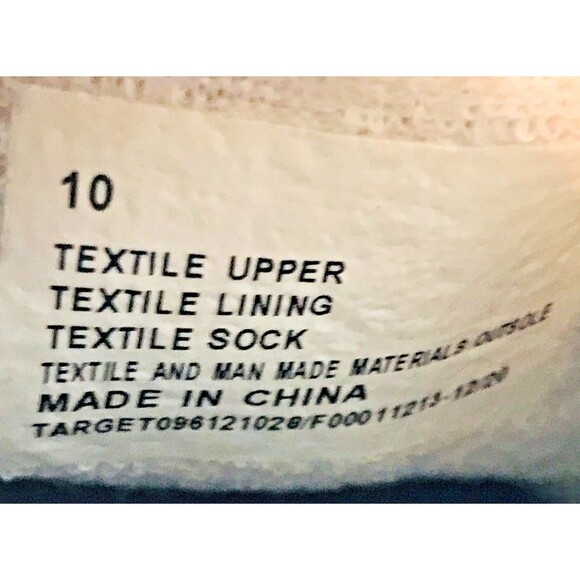 Mad Love Target Slip On Canvas Loafers Women's 10 Chambray Gray Comfort Shoes - Picture 9 of 11